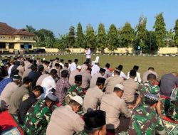 Kemarau Melanda Para Tokoh di OKU Selatan Laksanakan Sholat Istisqo Dilapangan Mapolres OKU Selatan