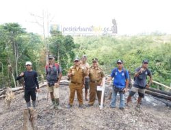 Pemkab Pesisir Barat Pasang Patok Aset Batas Atar Labuay