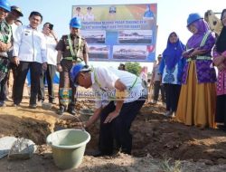 Bupati Pesisir Barat Menghadiri Peletakan Batu Pertama Pembangunan Pasar Tanjung Rejo Kecamatan Bangkunat