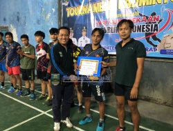 Pemkab Pesisir Barat Hadiri Penutupan Turnamen Badminton Tahun 2023