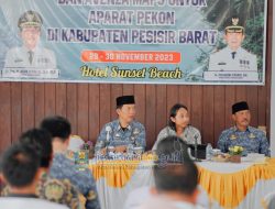 Buka Bimtek Penggunaan Aplikasi Batas Desa dan Avenza Maps, Asisten I Audi Marpi : Masih Banyaknya Pekon Di Pesibar yang Belum Selesai Batas Administrasi