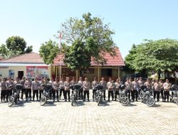 Wakapolres Pesisir Barat Pimpin Pengecekan Kendaraan Dinas Bhabinkamtibmas untuk Tahapan Pemilu 2023-2024