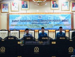 Wakil Bupati Zulqoini Syarif Hadiri Rapat Paripurna dengan Agenda Laporan Bapemperda Tentang Propemperda