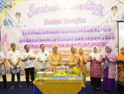 Penasehat DWP Pesibar Septi Istiqlal, Buka Seminar Parenting dalam Rangka Peringati Hut ke-24 DWP Tahun 2023