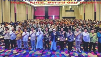 Kasat Intel Kapolres OKU Selatan Hadiri Tabligh Akbar yang di Gelar Direktorat Intelkam Polda Sumsel