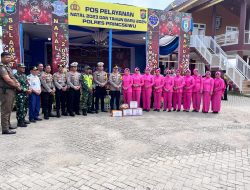 Jelang Perayaan Tahun Baru, Pejabat Polres Pringsewu Kunjungi Pos Pengamanan Nataru