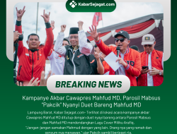 Kampanye Akbar Cawapres Mahfud MD Pakcik Nyanyi Duet Bareng Mahfud MD