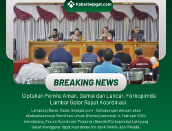 Ciptakan Pemilu Aman, Damai dan Lancar, Forkopimda Lambar Gelar Rapat Koordinasi