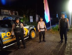 Antisipasi Gangguan Kamtibmas Pleton Siaga Regu I Polres Pesisir Barat Patroli di Tempat-Tempat Rawan