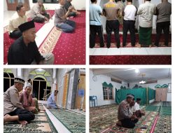 Jalin Silaturahmi Polres Pesisir Barat Shalat Subuh Berjamaah Bersama Masyarakat