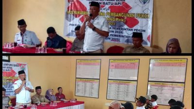 Pekon Batu Api Gelar Musrenbangpek Tahun 2024 , Daftar Usulan (DURKP) Tahun 2025 Sekaligus Rembuk Stanting