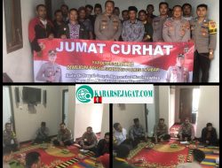 Giat Jumat curhat Polsek Sekincau Bertolak ke Pekon waspada Ditengah Guyuran Hujan