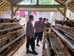 Optimalkan Keamanan dan Dukung Ekonomi Lokal: Sat Binmas Polres Pringsewu Sambang Peternakan Ayam Petelur dan Mebel