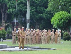 Pimpin Apel Bersama Pasca Libur Nataru, Ini Pesan Pj. Bupati Nukman