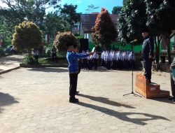 Camat Pagar Dewa Pimpin Apel HUT Provinsi Lampung Ke 60 Di SMPN 1 Pagardewa