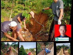 Dusun Brawijaya Simpang Gadis Laksanakan Gotong Royong Benahi Sarana Air Bersih