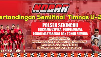 Ayo Ramaikan Polsek Sekincau Gelar Nobar, Semifinal Piala Asia U-23 Indonesia Kontra Uzbekistan