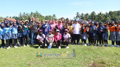 Ketua Perwosi Pesisir Barat Menghadiri Lomba Senam Tingkat Kecamatan