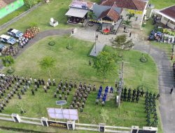 Pengamanan WSL Krui Pro, Polres Pesisir Barat Gelar Apel Pasukan Operasi Tuhuk Krakatau 2024