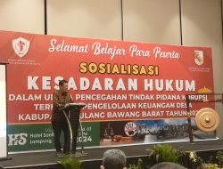 Hadiri Sosialisasi Kesadaran Hukum, Firsada: Tindak Pidana Korupsi Ancaman Bagi Pembangunan dan Kemakmuran Masyarakat