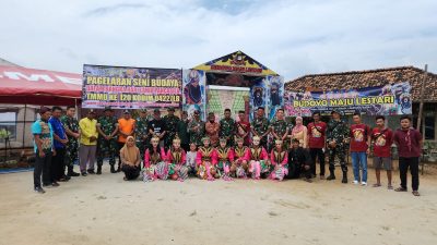 Dalam Rangka Memperingati TMMD Ke-120 Kodim 0422/LB Gelar Seni Budaya Jaranan