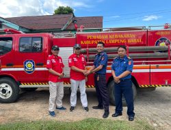 Serah Terima Satu Unit Armada Damkar UPTD Sumber Jaya Ke Way Tenong