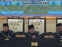 Wakil Bupati Zulqoini Sampaikan Jawaban Pemerintah Atas Pandangan Umum Fraksi-Fraksi DPRD Pesibar Terhadap LPJ Bupati Pelaksanaan APBD Tahun 2023