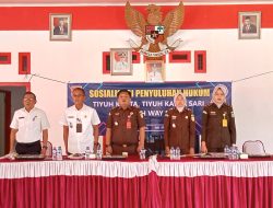 Camat Tbu Iwan Setiawan Buka Sosialisasi Penyuluhan Hukum