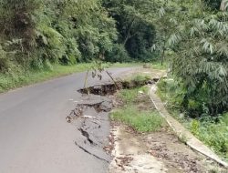 Dua Titik Kerusakan Jalan Tanjakan Jalur Sumber Jaya – Kebun Tebu Bisa Menyebabkan Akses Jalan Putus dan Butuh Perhatian Pemerintah