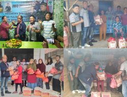 HUT IWO KE-12, Arpani Ketua PD IWO Tubaba Salurkan Bantuan Paket Sembako Kepada Warga Kurang Mampu