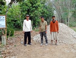 Manfaatkan Dana Desa TA 2024, Pemerintah Tiyuh Kagungan Agung Bangun Jalan Usaha Tani