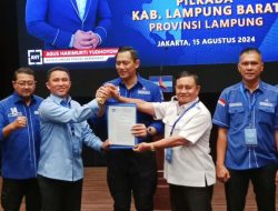 Demokrat Resmi Beri Dukungan Parosil Mabsus-Mad Hasnurin di Pilkada Lampung Barat 2024