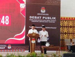 Debat Kandidat ke-1 Calon Bupati Lambar PM Sampaikan Visi – Misi