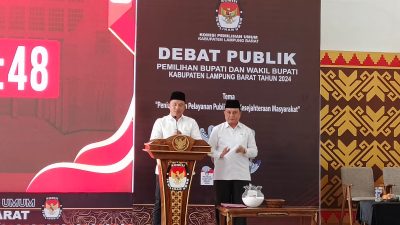 Debat Kandidat ke-1 Calon Bupati Lambar PM Sampaikan Visi – Misi