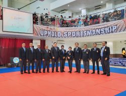 Kapolsek Sekincau Jadi Wasit Dalam , “Yogyakarta Invitation International Judo Championship 2024” di Bantul