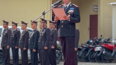 Polres Pesisir Barat Gelar Upacara Peringati Hari Pahlawan Nasional