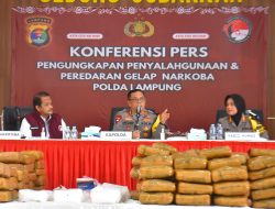 Sebulan Terakhir, Polda Lampung Sikat Peredaran Narkotika Rp14,7 Miliar
