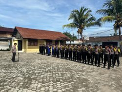 Polres Pesisir Barat Terima Personel BKO dari Sat Brimob, Dit Polairud dan Dit Samapta Polda Lampung