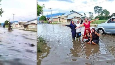 Keprihatinan dalam Aksi: Warga Pekon Bandar Baru Soroti Genangan Air yang Tak Kunjung Surut!