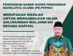 PC NU Lampung Barat Gelar PD-PKPNU ke-20: Mencetak Kader Penggerak Islam Ahlusunnah Waljama’ah