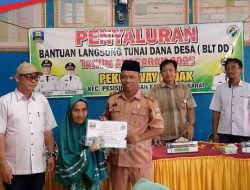 Way Redak Salurkan BLT-DD untuk Tiga Bulan Sekaligus, Ini Rinciannya