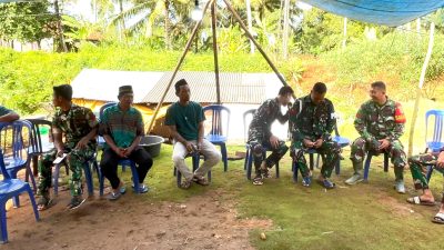 Wujud Empati dan Kedekatan, Komandan SSK TMMD ke-124 Kodim 0422/LB Hadiri Takziah Warga di Pekon Pemerihan