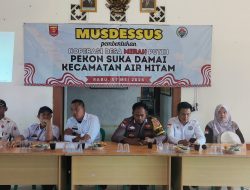 Berdasarkan Instruksi Presiden RI Prabowo Subianto, Pemerintah Pekon Suka Damai Gelar Pra-Musdesus Pembentukan Koperasi Merah Putih