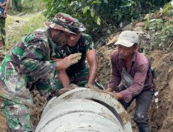 Pemasangan Gorong-Gorong di TMMD ke-124 Kodim 0422/Lampung Barat Tingkatkan Aksesibilitas dan Kesejahteraan Warga