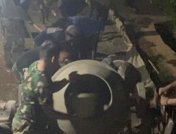 Malam Terakhir TMMD ke-124, Kodim 0422/Lampung Barat Lembur Demi Tuntaskan Target Pembangunan
