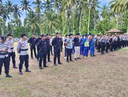 Hari Ke-4 Operasi Tuhuk Krakatau 2025, Polres Pesisir Barat dan Polda Gelar Apel Pengamanan Dukung Krui Pro QS 6000