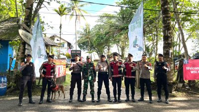 Hari Terakhir WSL Krui Pro 2025: Sat Samapta, TNI, dan Tim K9 Polda Lampung All Out Amankan Event Internasional