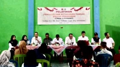Mendukung Program Ketahanan Pangan, Pekon Sukananti Gelar Kegiatan Pelatihan Pangan Bidang Perikanan