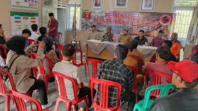 BPBD Lampung Barat Bentuk Desa Tangguh Bencana di Pekon Buay Nyerupa