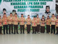 Pelantikan Pengurus Mabicab, Kwarcab, LPK dan DKC Gerakan Pramuka Pesisir Barat Masa Bhakti 2025–2030